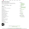 D&D Party Name