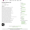 Fantasy Names List