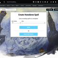 Homebrew Spell Creator