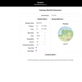 Fantasy World Generator