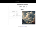 Random Weather Generator