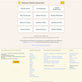 Fantasy Name Generator